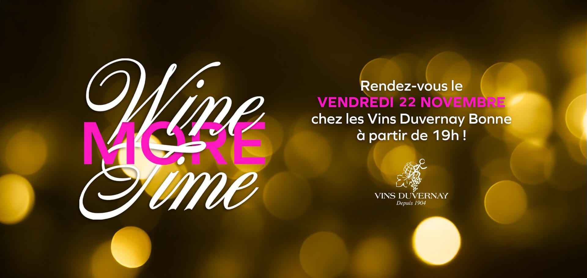 Wine More Time - le 22 novembre